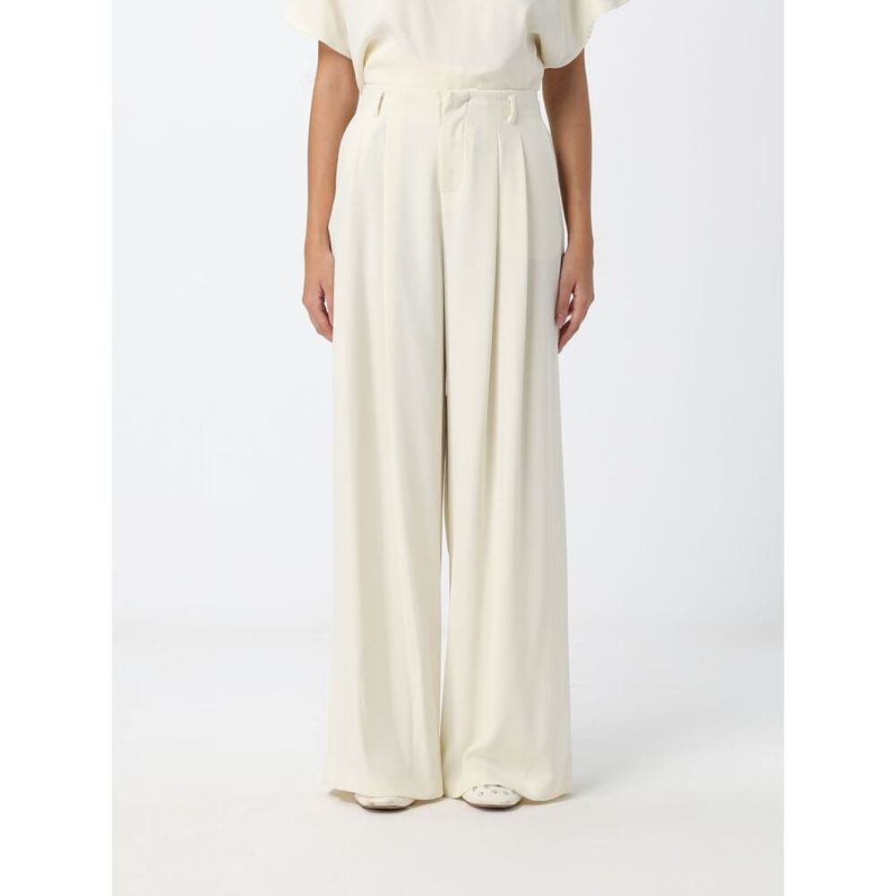 Eleh Women Eleh High-Waisted Cri�Pe Wide-Leg Tailored Trousers